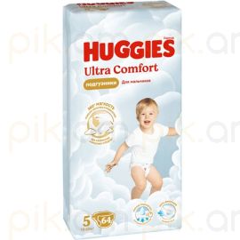 
Մանկական տակդիր Huggies Ultra Comfort N5 (12-22 կգ), 64 հատ տղայի
