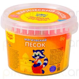 Կինետիկ ավազ տարայով Мульти-Пульти "Магический песок" Դեղին 