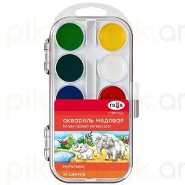 Ջրաներկ Гамма "Мультики" մեղրային հիմքով 10 գույն