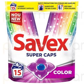 Լվացքի հաբ Savex Super Caps Color 15 հատ