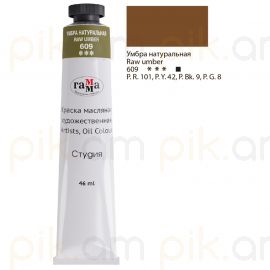 Յուղաներկ նկարչական Гамма "Студия" умбра натуральная 46մլ․