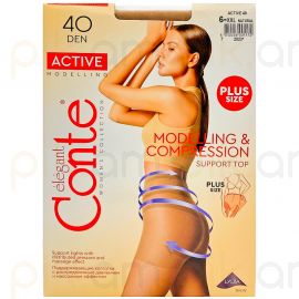 Զուգագուլպա Conte Active 40 Den 6XXL Natural