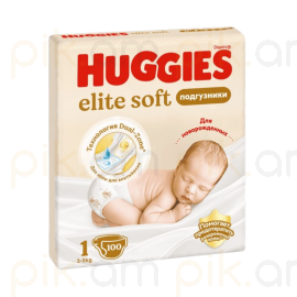 Մանկական տակդիր Huggies Elite Soft N1 (3-5կգ), 100 հատ