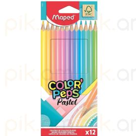 Գունավոր մատիտներ Maped Pastel 832069 12գույն
