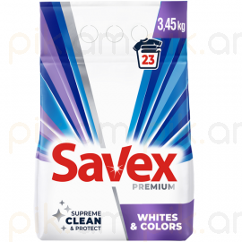 Լվացքի փոշի Savex Premium Whites&Colors 3.45 կգ