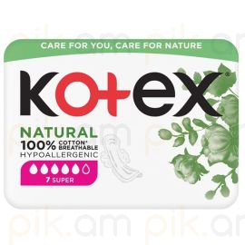 Կանացի միջադիր Kotex Natural Super 7 հատ
