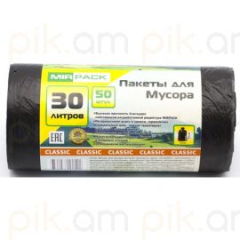 Աղբի տոպրակ MIRPACK 30 լ. 50 հ.