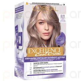 Մազի ներկ L'Oreal Paris Excellence №8.11 Ультрапепельный светло-русый