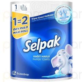 Թղթյա սրբիչ Selpak Towel 1=2 Maxi Roll 3շերտ