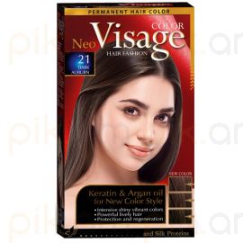 Մազի ներկ «Visage» №21 Темно-Каштановый