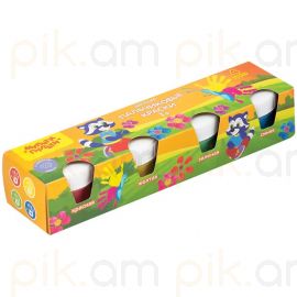 Ներկեր մատներով Мульти-Пульти  փոքրերի համար 4 գույն