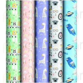 Փաթեթավորման թուղթ  ArtSpace "Забавные персонажи" 70*100սմ