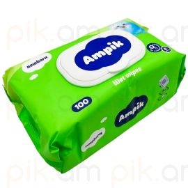 Խոնավ անձեռոցիկ Ampik մանկական 100 հատ