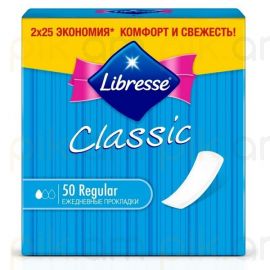 Ամենօրյա միջադիր Libresse Pantyliners Classic էկոնոմ 50 հատ