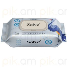 Խոնավ անձեռոցիկ Salve Antibacterial 72հատ