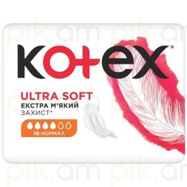 Կանացի միջադիր Kotex Ultra Soft Normal 10 hատ