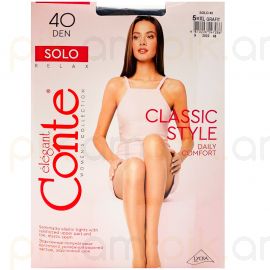 Զուգագուլպա Conte Solo 40 Den 5XL Grafit