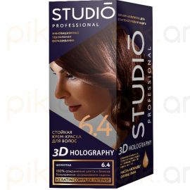 Մազի ներկ «Studio» №6.4 Шоколад