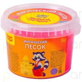 Կինետիկ ավազ տարայով Мульти-Пульти "Магический песок" Վարդագույն