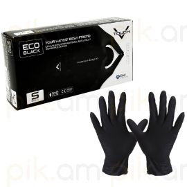 Ձեռնոցներ մեկանգամյա օգտագործման Eco Black V Touch S