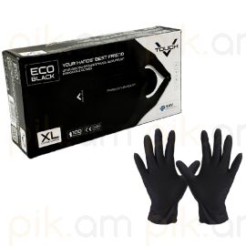 Ձեռնոցներ մեկանգամյա օգտագործման Eco Black V Touch XL