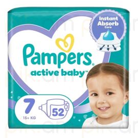 
Մանկական տակդիր Pampers active baby N7 (15+ կգ) 52 հատ
