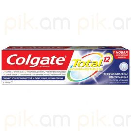Ատամի մածուկ Colgate 75 մլ Total 12 Профессиональная Отбеливающая