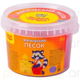 Կինետիկ ավազ տարայով Мульти-Пульти "Магический песок" Բոսորագույն