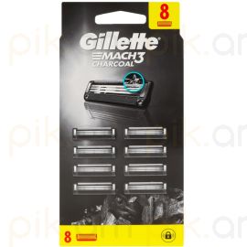 Սափրիչի փոխարինվող սայրեր Gillette MACH 3 Charcoal *8