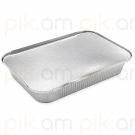Փայլաթիթեղի տարա կափարիչով N4 240*180*55