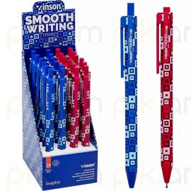 Գրիչ գնդիկավոր Vinson F12 կապույտ (0,7մմ)