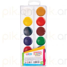 Ջրաներկ ArtSpace  մեղրային հիմքով 12 գույն առանց վրձնի