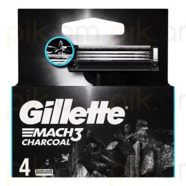 Սափրիչի փոխարինվող սայրերեր Gillette Mach3 Charcoal Ctrx4