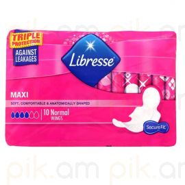 Կանացի միջադիր Libresse Maxi Normal Soft 10 հատ