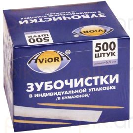 Ատամի փայտիկ Aviora 500 հատ 