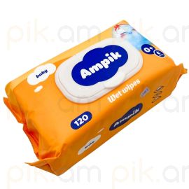 Խոնավ անձեռոցիկ մանկական Ampik 120 հատ