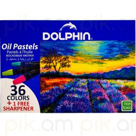 Գունավոր յուղամատիտներ Dolphin 36 գույն