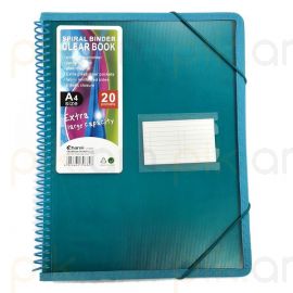 Թղթապանակ զսպանակով  A4 20 թափանցիկ ֆայլերով