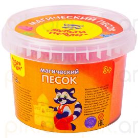 Կինետիկ ավազ տարայով Мульти-Пульти "Магический песок" Նարնջագույն