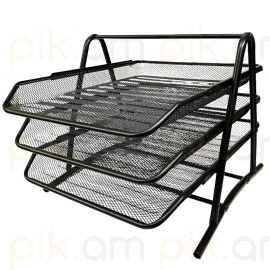 Դարակաշար մետաղական ցանցերով  3 հարկ