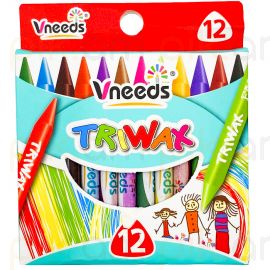 Յուղամատիտներ գունավոր Vneeds V1010 12 գույն