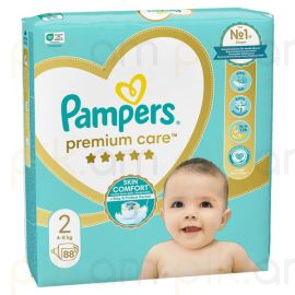 Մանկական Տակդիր Pampers Premium Care N2 (4-8 կգ) 88 հատ
