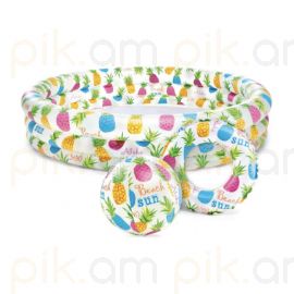 Լողավազան փչովի 122х25սմ +գնդակ և օղակ INTEX 59460