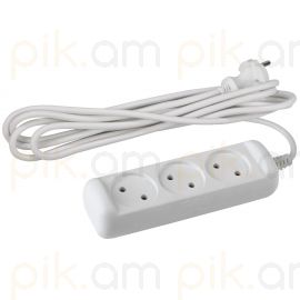 Երկարացման լար 3 տեղ 3 մետր