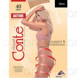 Զուգագուլպա Conte Elegant Active 40D. 3M Nero
