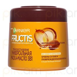 Մազի դիմակ Garnier Fructis 300մլ Тройное восстановление