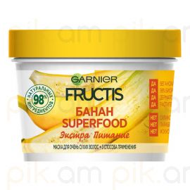 Մազի դիմակ Garnier Fructis Superfood 390մլ Банан
