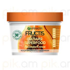 Մազի դիմակ Garnier Fructis Superfood 390մլ Папайя