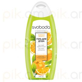 Լոգանքի գել Svoboda 430մլ с экстрактами зелёного чая и апельсина