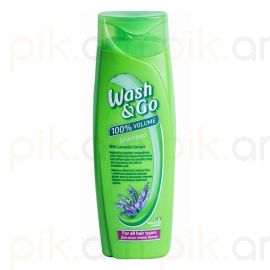 Շամպուն Wash&Go 400 մլ с экстрактом лаванды բոլոր տիպի մազերի համար